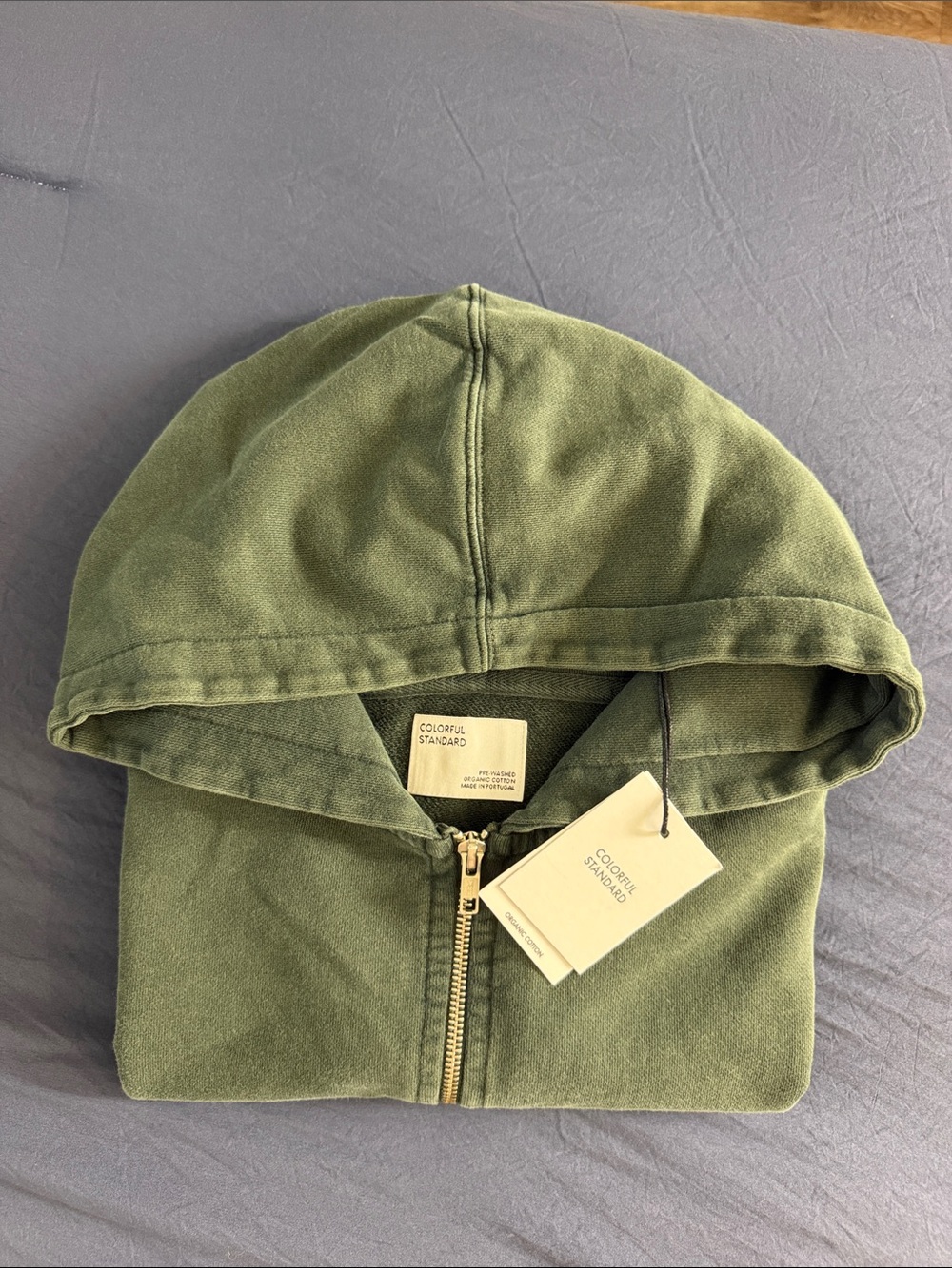 COLORFUL STANDARD Organic Oversized Zip Hood - Midnight Forest